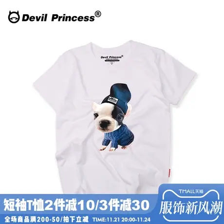 韩国ulzzang原宿可爱卡通狗狗t恤女短袖韩版学生chic宽松bf体恤女商品大图