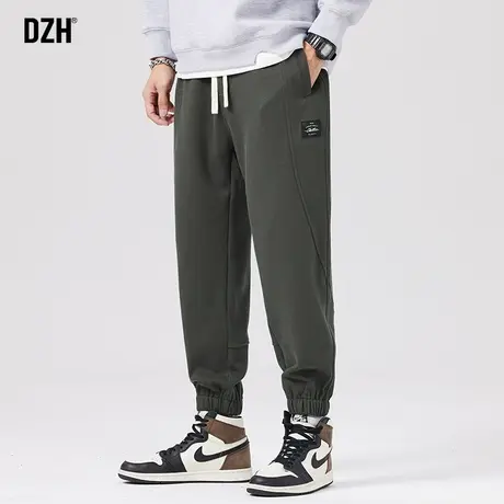 男士灰色休闲裤男秋季潮牌男裤宽松运动裤美式束脚裤子2023年新款商品大图