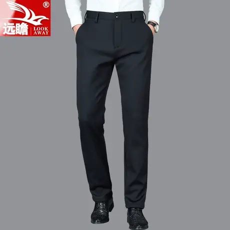 裤子男2022年秋冬季新款男士商务休闲中年百搭西裤宽松直筒长裤子商品大图