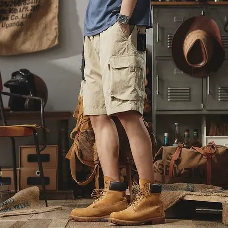 Modi Nick/摩帝尼克男款裤子男士五分裤宽松休闲运动潮流工装裤子商品大图