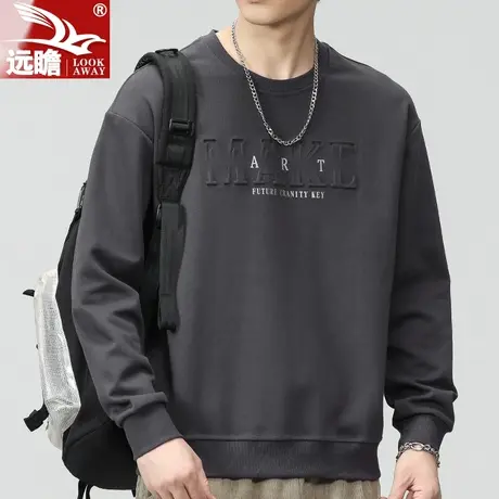 新款宽松卫衣男士潮牌ins休闲百搭2023年春秋季潮流圆领长袖上衣商品大图