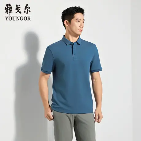 【商场同款】雅戈尔男士短袖T恤夏季新款官方商务休闲短袖POLO衫图片