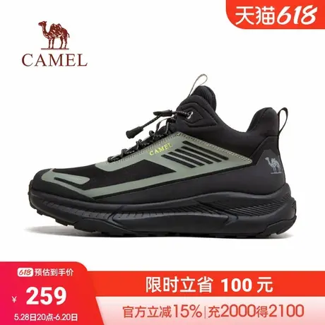 骆驼棉鞋男2024冬季新款户外登山徒步鞋男款加厚高帮运动鞋加绒商品大图