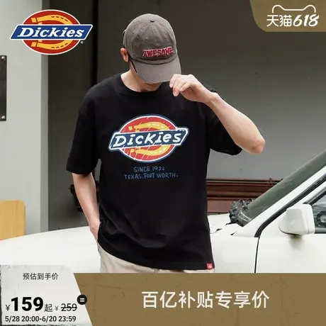 Dickies25春夏新款 经典三色大logo印花短袖T恤  男女情侣图片
