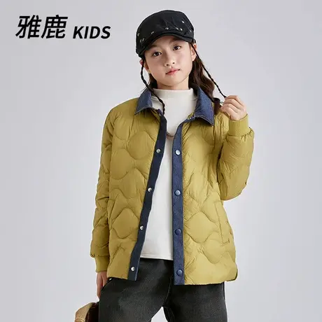 雅鹿儿童轻薄中大童新款宝宝羽绒服内胆拼接2024秋冬季男童女童商品大图