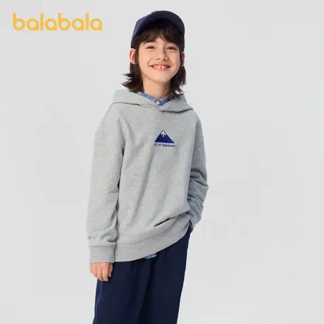 【商场同款】巴拉巴拉童装男童卫衣秋装2024女童长袖儿童上衣连帽图片