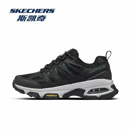 Skechers/斯凯奇官方旗舰店男鞋2025秋季新款运动鞋厚底黑色鞋子商品大图