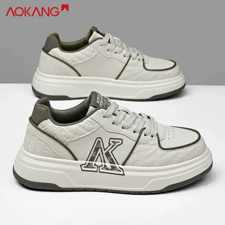 奥康小白鞋男鞋2025新款秋季透气休闲鞋男款潮流学生增高百搭板鞋商品大图