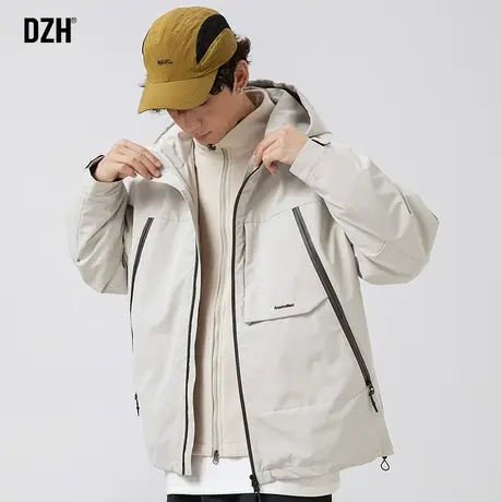 男士冬季冲锋衣男三合一可拆卸两件套摇粒绒外套男款防水工装夹克商品大图