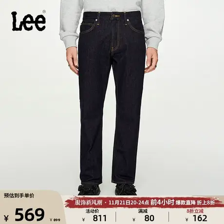 Lee商场同款743宽松清水洗男磨毛牛仔裤保暖LMB1007431图片