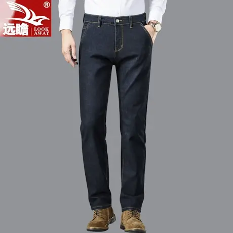 男士牛仔裤秋冬款直筒宽松2022年新款裤子男商务休闲长裤男裤冬季商品大图