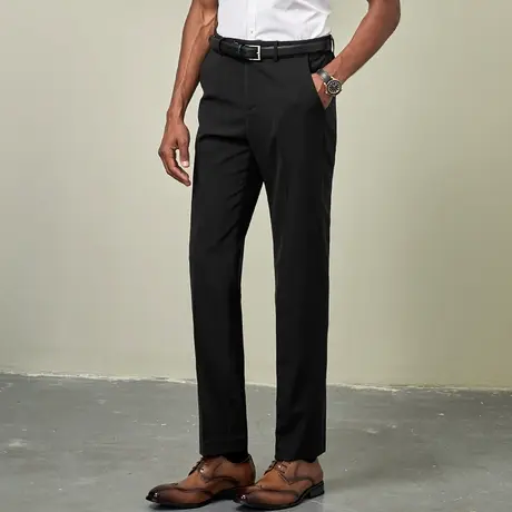 西裤男2023春装新款黑色西装裤直筒商务正装裤长裤西服裤子工作服图片