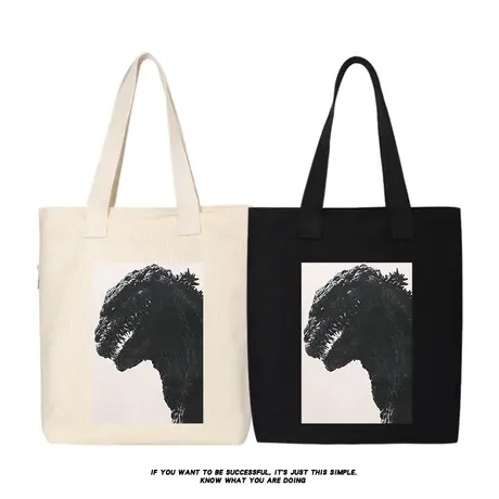 秀洛哥斯拉哥吉拉周边书包手拎包帆布包托特包斜挎包学生手提包袋商品大图