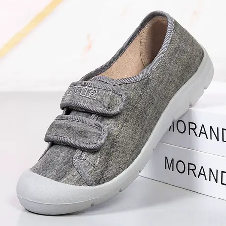 春秋新款老北京布鞋百搭妈妈休闲女款帆布鞋防滑软底舒适透气单鞋商品大图