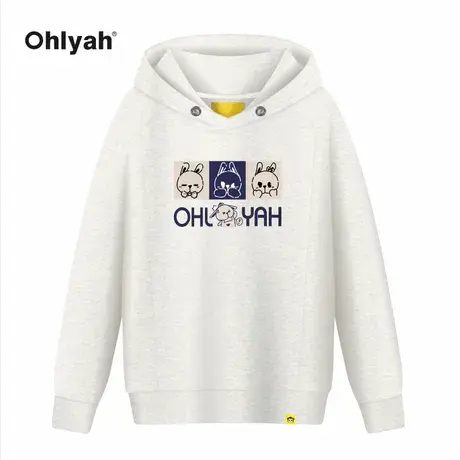 Ohlyah连帽卫衣女春秋2023年新款休闲设计感小众oversize上衣ins商品大图