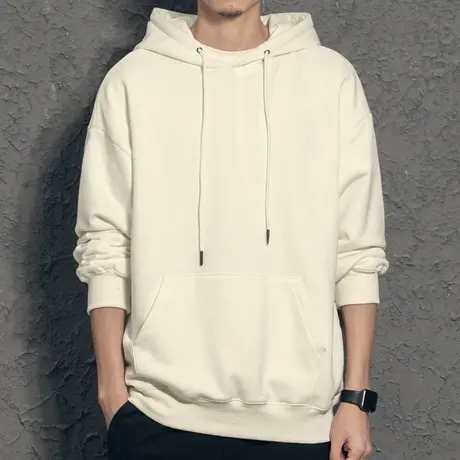 奕飏港风潮流连帽卫衣男潮牌 宽松高街字母印花情侣长袖带帽上衣商品大图