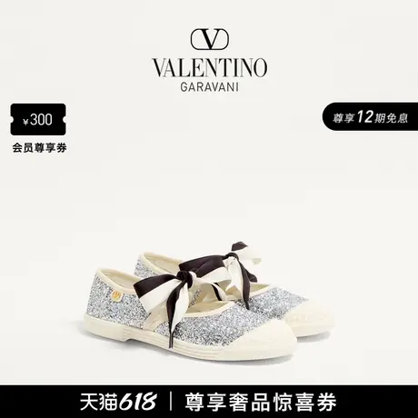 [12期免息]华伦天奴VALENTINO女士 BAY BY BAY 亮片布料运动鞋商品大图