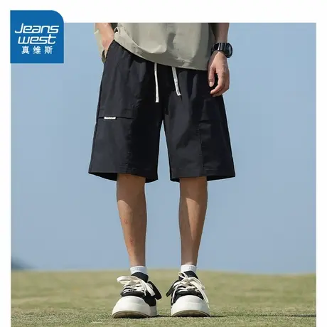 LR真维斯2025夏季新款户外百搭男士休闲工装短裤时髦男款短裤潮图片