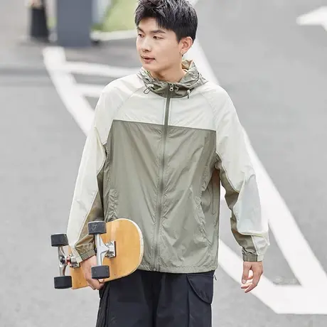 唐狮防晒衣男夏季新款防晒服男薄外套青少年户外休闲防紫外线图片