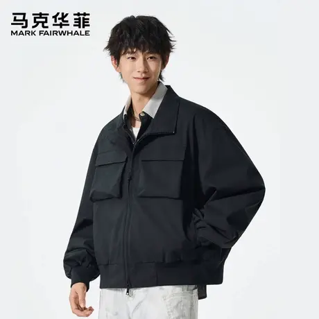 马克华菲美式潮牌工装大口袋外套男士2025新款春秋季宽松痞帅夹克图片