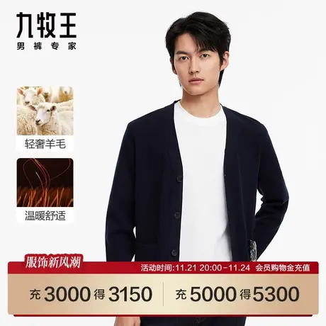 [羊毛系列]九牧王男装HY1C40217毛衫23秋冬商场同款针织衫外套SN图片
