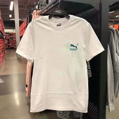 官方正品奥特莱斯夏季纯棉运动短袖百搭休闲宽松情侣半袖T恤男女图片