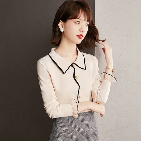 长袖打底衫女秋装2023年新款内搭开衫毛衣针织别致高级感上衣洋气商品大图