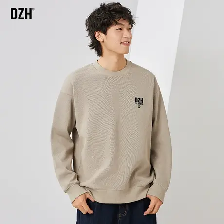 男士秋季圆领卫衣男2024新款秋季潮牌宽松长袖内搭痞帅外套情侣装商品大图