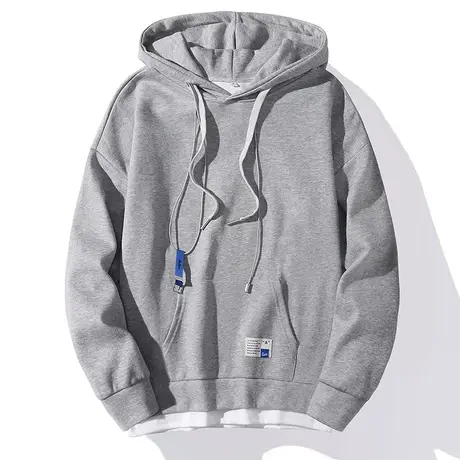 卫衣男长袖春秋新款潮牌开衫外套青年休闲百搭帅气春季连帽打底衫图片