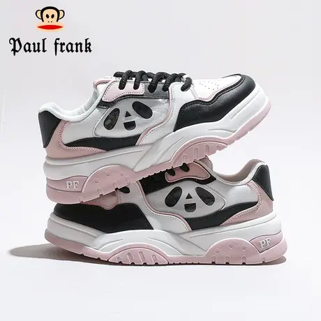 大嘴猴女鞋小白鞋女款2023秋季新款厚底粉黑熊猫鞋运动休闲板鞋子商品大图