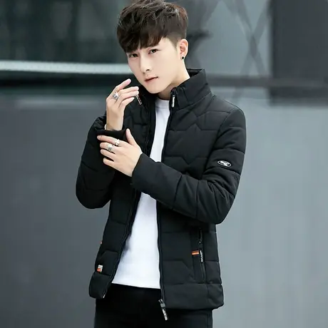 男士外套冬季2023新款男装羽绒棉服时尚青年棉衣加厚保暖休闲棉袄商品大图