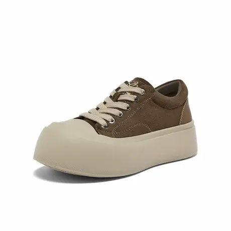 【好物体验专享】百思图2026春商场新款板鞋街头运动女鞋3801AM6商品大图