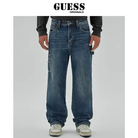 【38上新季】GUESS Originals  男士时尚设计感水洗牛仔裤商品大图