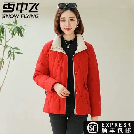 雪中飞2023秋冬新款女士百搭小个子轻便立领休闲百搭羽绒服外套潮图片