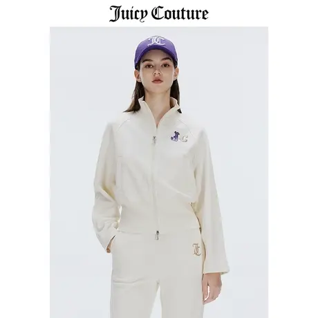 Juicy Couture橘滋外套女春季新款美式休闲立领蝙蝠袖收腰夹克商品大图