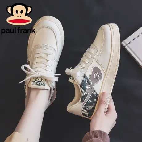 大嘴猴夏款透气小白鞋女2023新款夏季薄款休闲百搭运动板鞋子女款商品大图