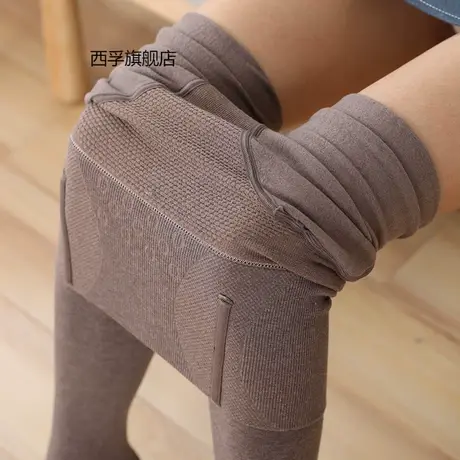 秋冬高腰收腹打底裤女外穿棉黑色加绒加厚鱼骨收腰微压显瘦连裤袜商品大图