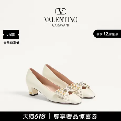 [礼物][12期免息]华伦天奴VALENTINO女士 BOWOW 高跟鞋婚鞋凉鞋商品大图