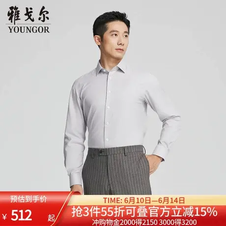 【商场同款】雅戈尔男士长袖衬衫春秋新款官方商务休闲长袖衬衫男商品大图
