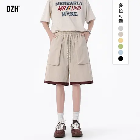 男士薄款松紧中裤短裤男款2025夏季新款外穿跑步运动裤五分裤子男商品大图