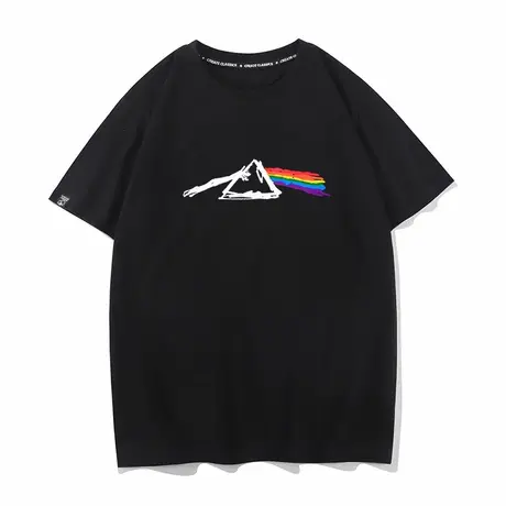 秀洛克弗洛伊德 Pink Floyd 摇滚乐队纯棉短袖t恤男ROCK月之暗面图片
