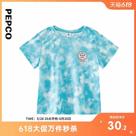 小猪班纳童装2025夏装新款儿童圆领上衣中大童男童短袖T恤男孩潮商品大图