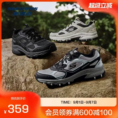 斯凯奇2025新款男鞋徒步鞋户外登山耐磨跑步运动鞋商品大图