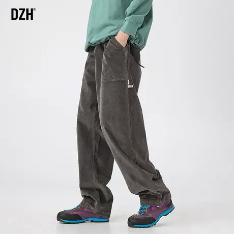 男士灰色直筒裤垂感高级感裤子潮流男休闲裤2023新款潮牌男裤长裤商品大图