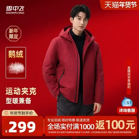 【直播专属价】【90鹅绒】雪中飞26春新款羽绒服男士工装商务商品大图