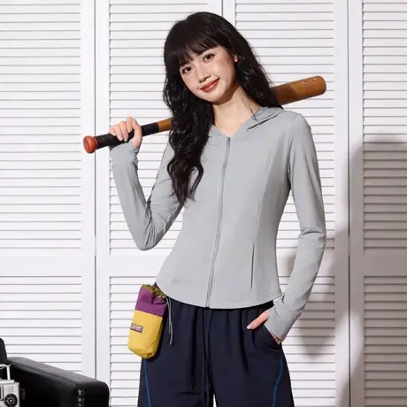 唐狮官方修身防晒服女2026新款夏短款显瘦凉感外套upf50+防晒衣VC图片