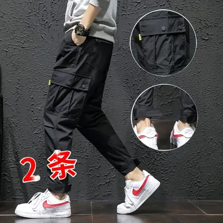 工装裤男裤子休闲工作服劳保耐磨直筒宽松潮牌夏天夏季多口袋薄款商品大图