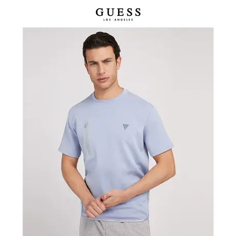 【38上新季】GUESS男士潮流拉链圆领T恤商品大图