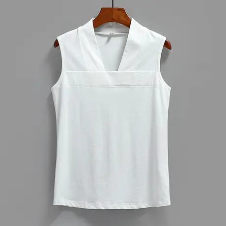 汉服背心女夏季汉元素古装上衣改良V领无袖内搭中衣打底衫内衣商品大图