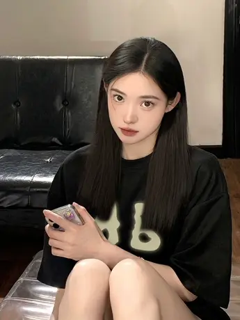 黑色复古纯棉短袖t恤女夏季新款2023美式高街宽松ins潮牌半袖上衣图片